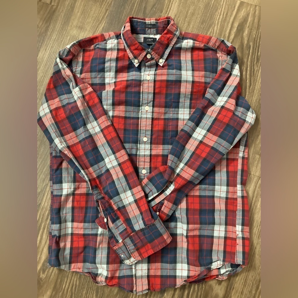 J. Crew Slim Fit Large Button‎ Down Shirt